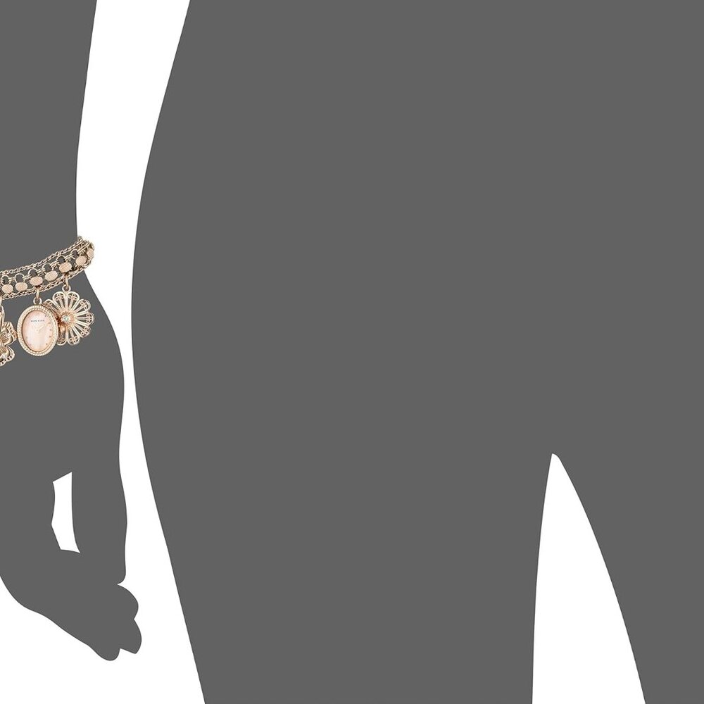 Women's Premium Crystal Accented Charm Bracelet Watch - Picture 4 of 5